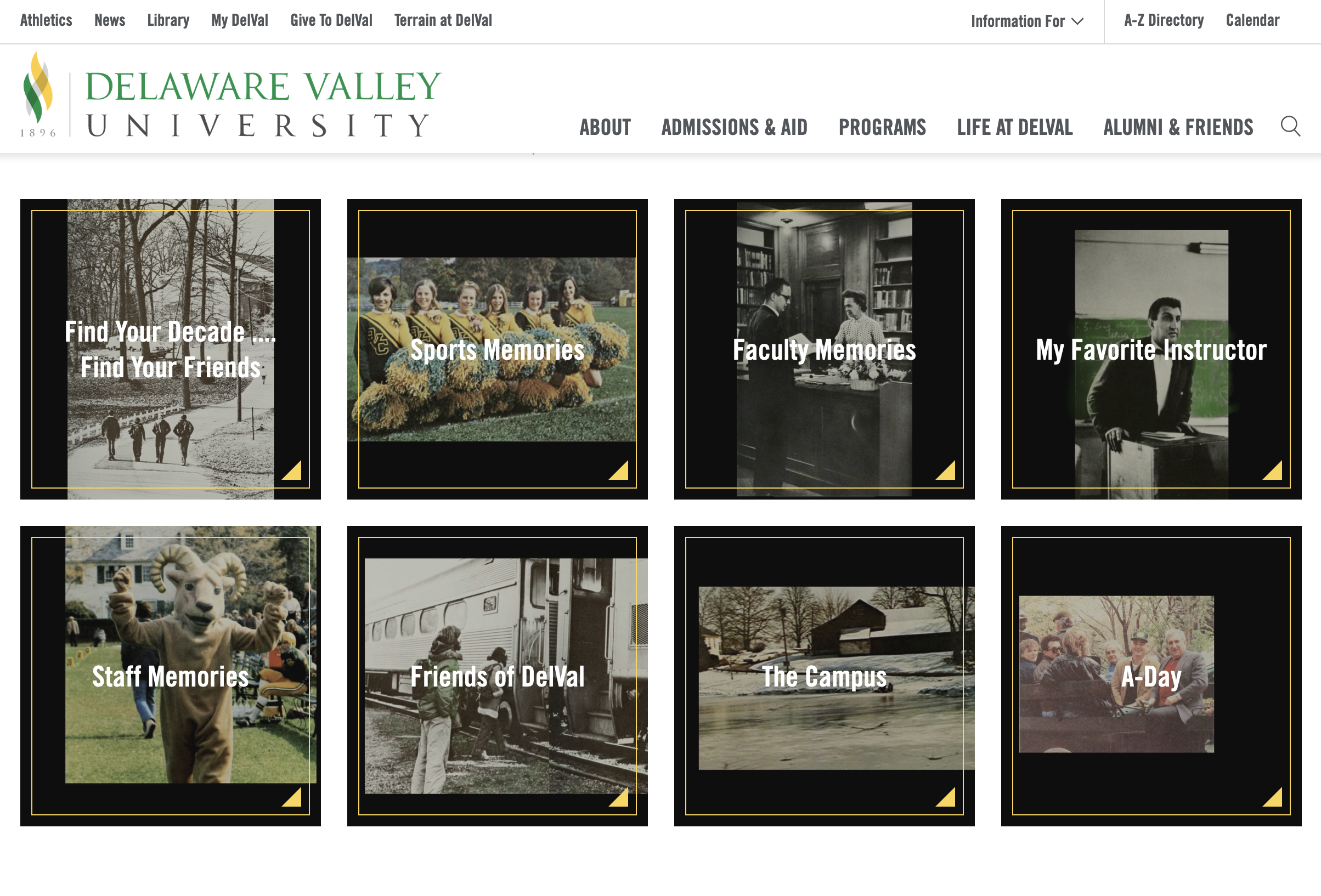 Delaware Valley University web product